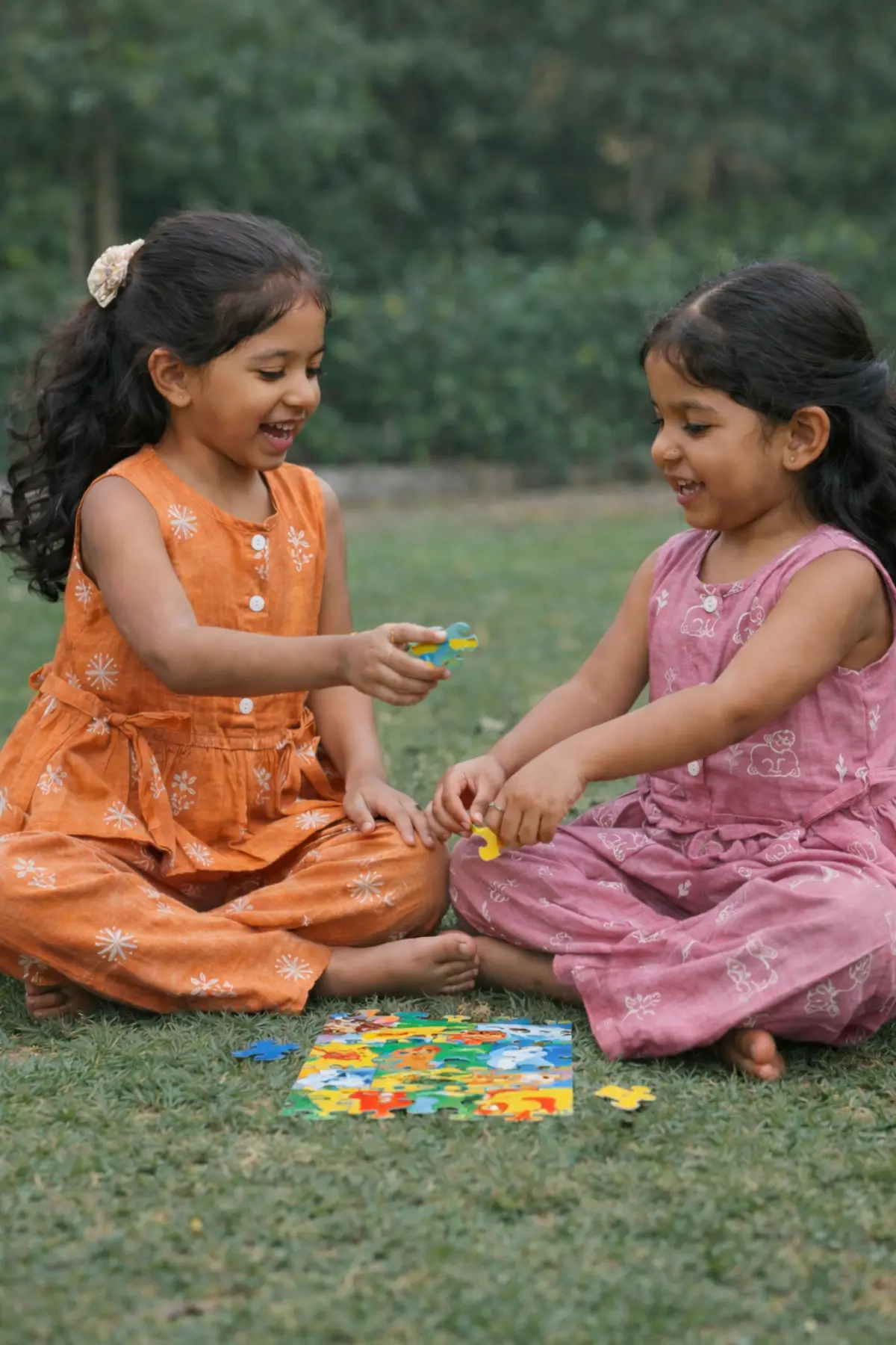 Muslin Cotton Embroidered Girls Top & Pant Set - Image 3