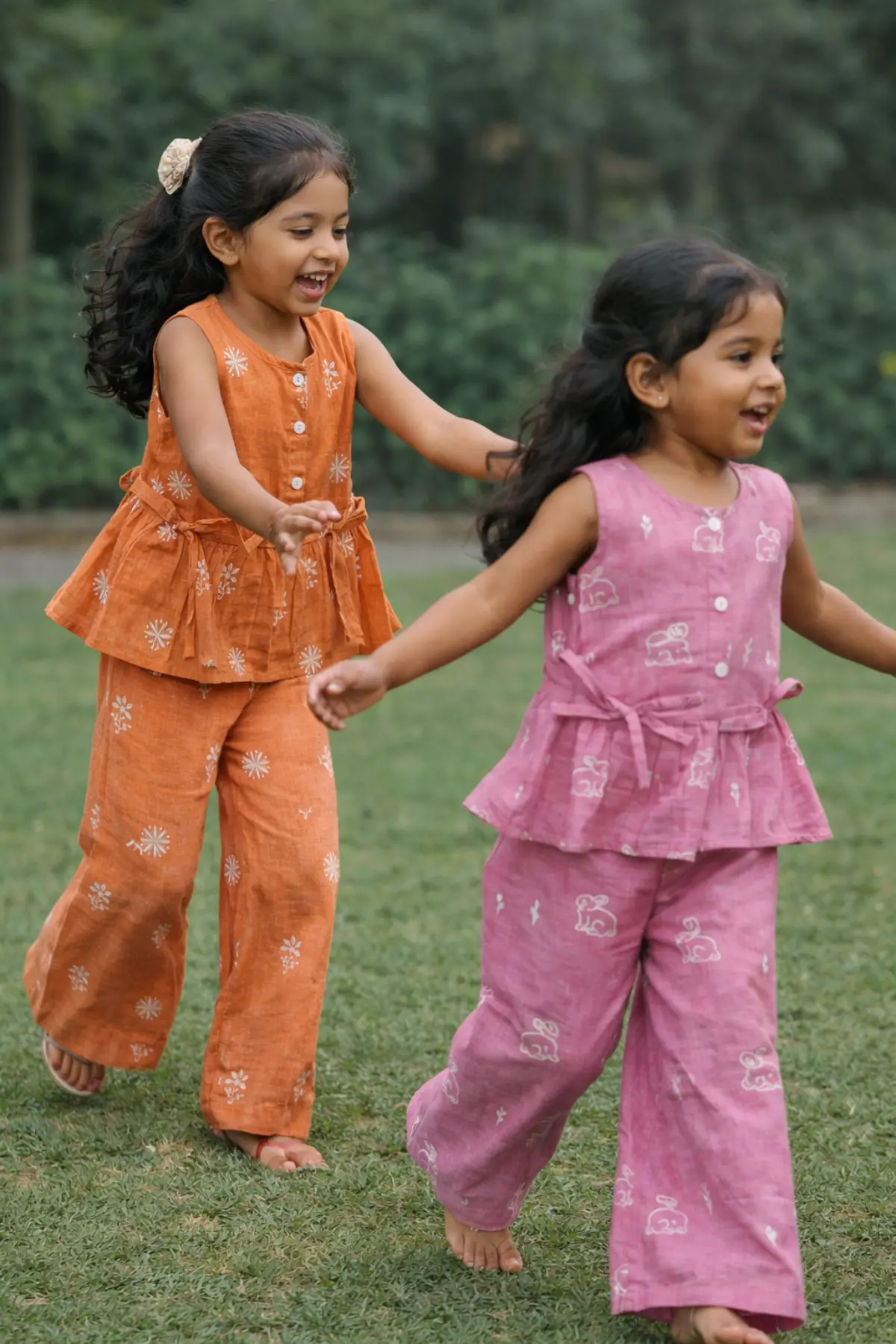 Muslin Cotton Embroidered Girls Top & Pant Set - Image 4