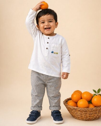 Handwoven Khadi Shirt  With Checks Pant